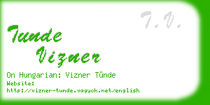 tunde vizner business card